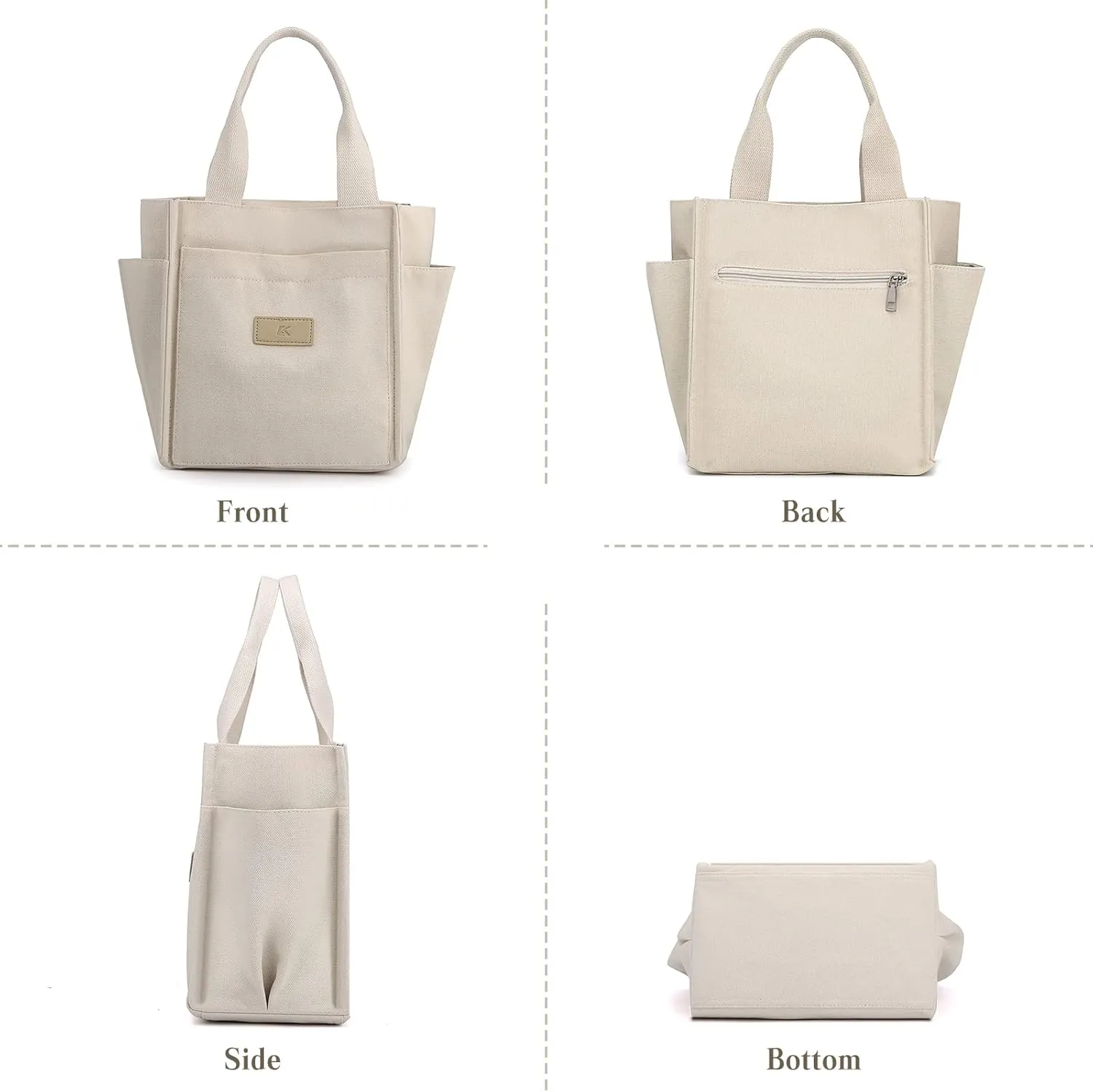 Women Shoulder Bag Casual Handbag Canvas Tote Purse Ladies Top Handle Bag