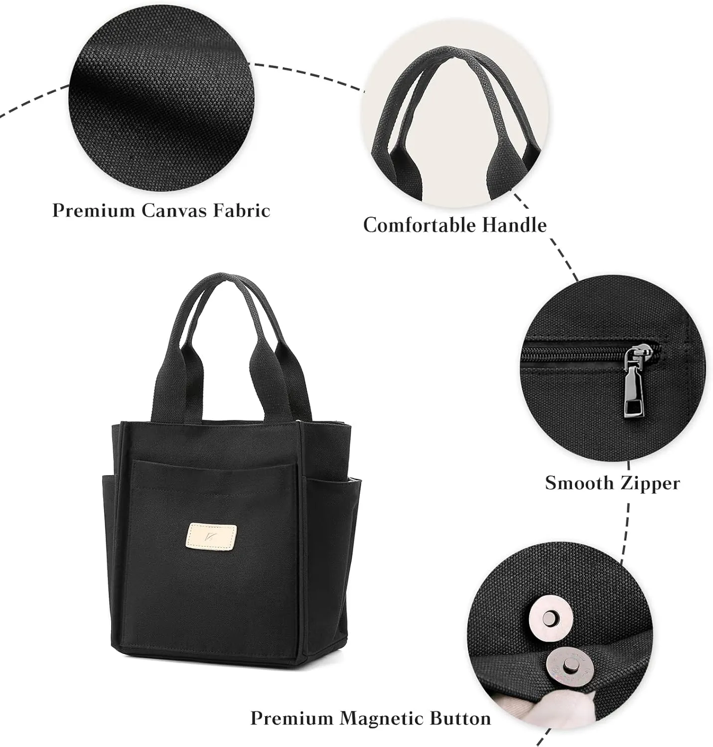 Women Shoulder Bag Casual Handbag Canvas Tote Purse Ladies Top Handle Bag