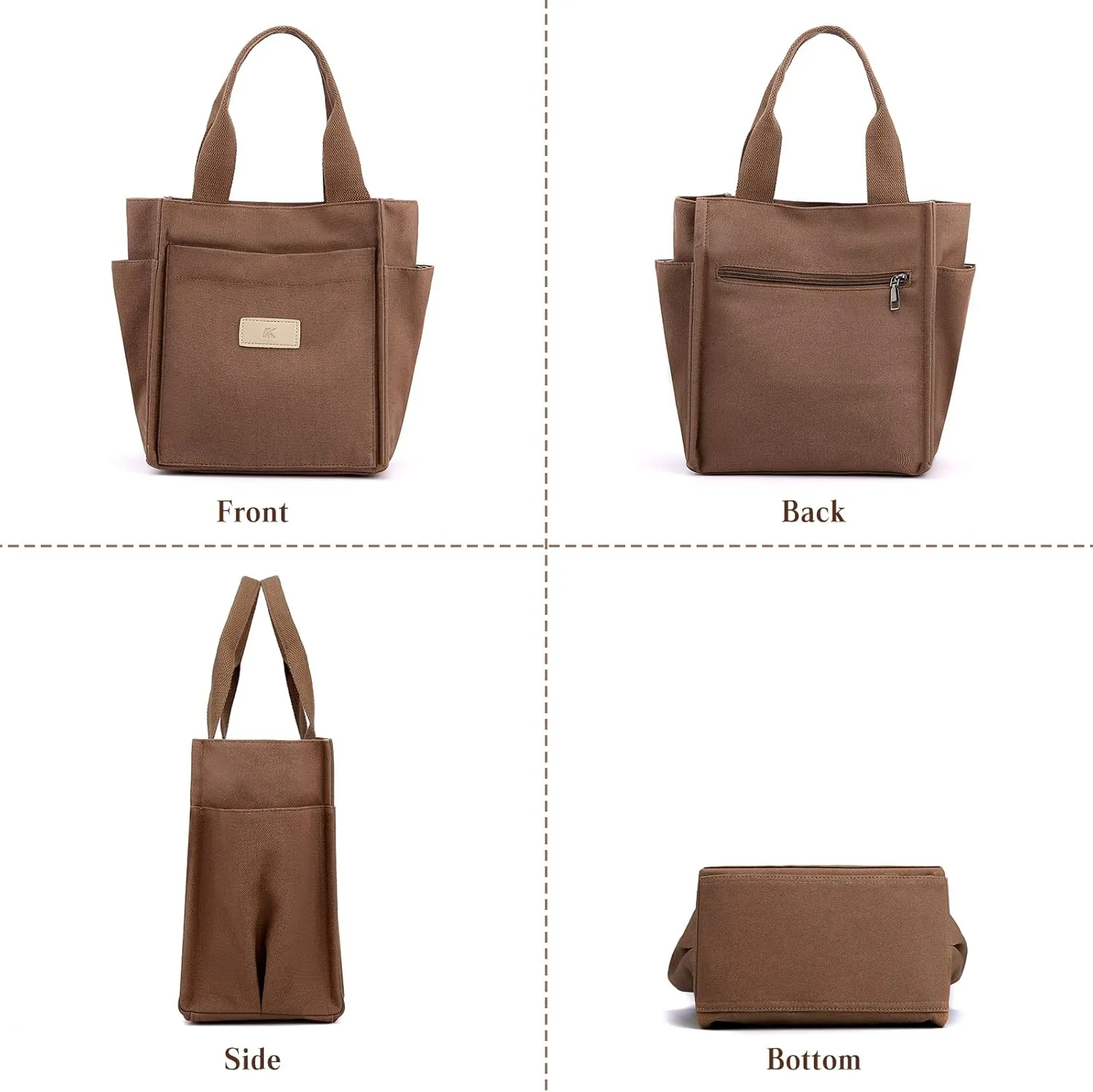 Women Shoulder Bag Casual Handbag Canvas Tote Purse Ladies Top Handle Bag