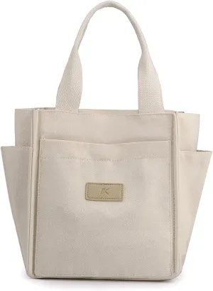 Women Shoulder Bag Casual Handbag Canvas Tote Purse Ladies Top Handle Bag