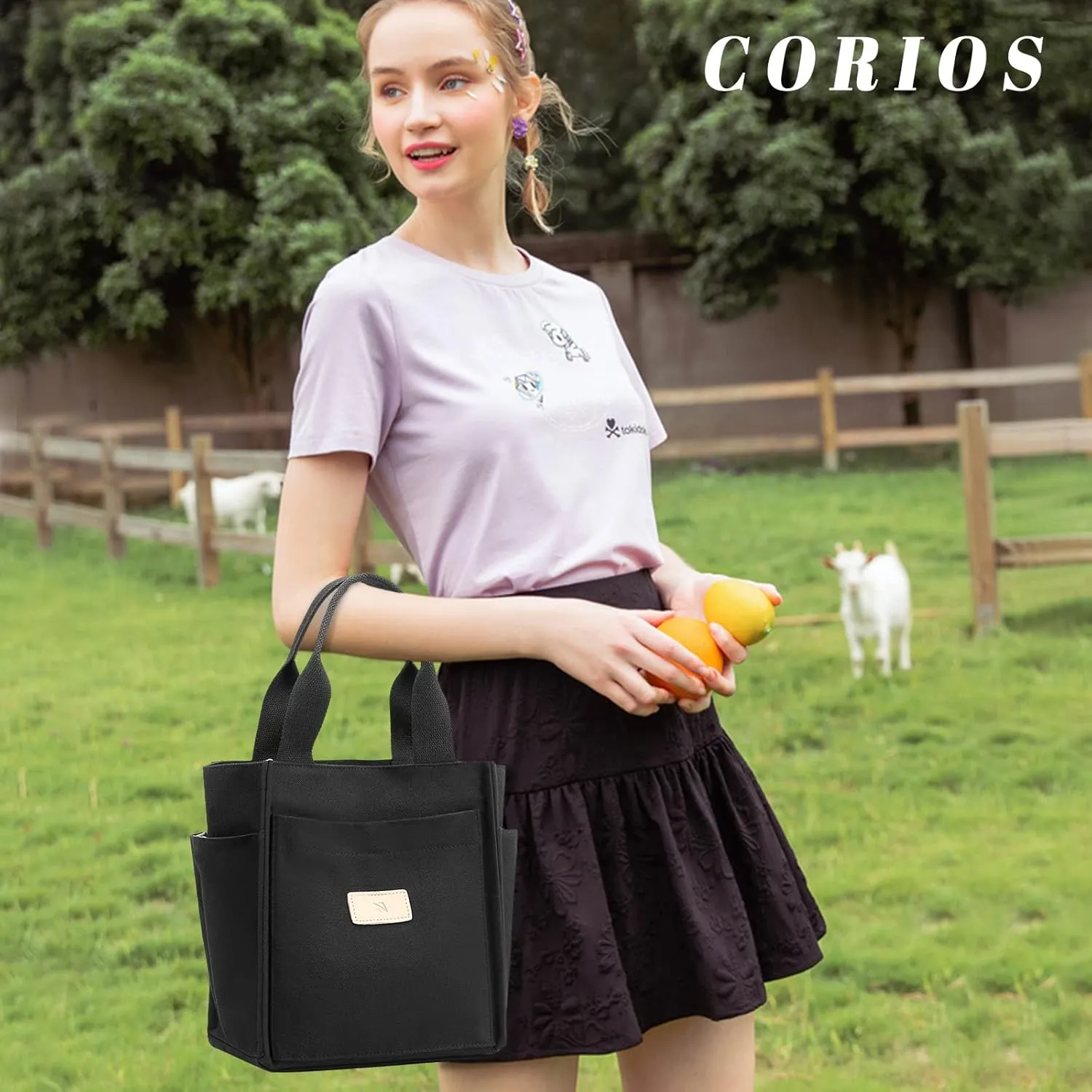 Women Shoulder Bag Casual Handbag Canvas Tote Purse Ladies Top Handle Bag