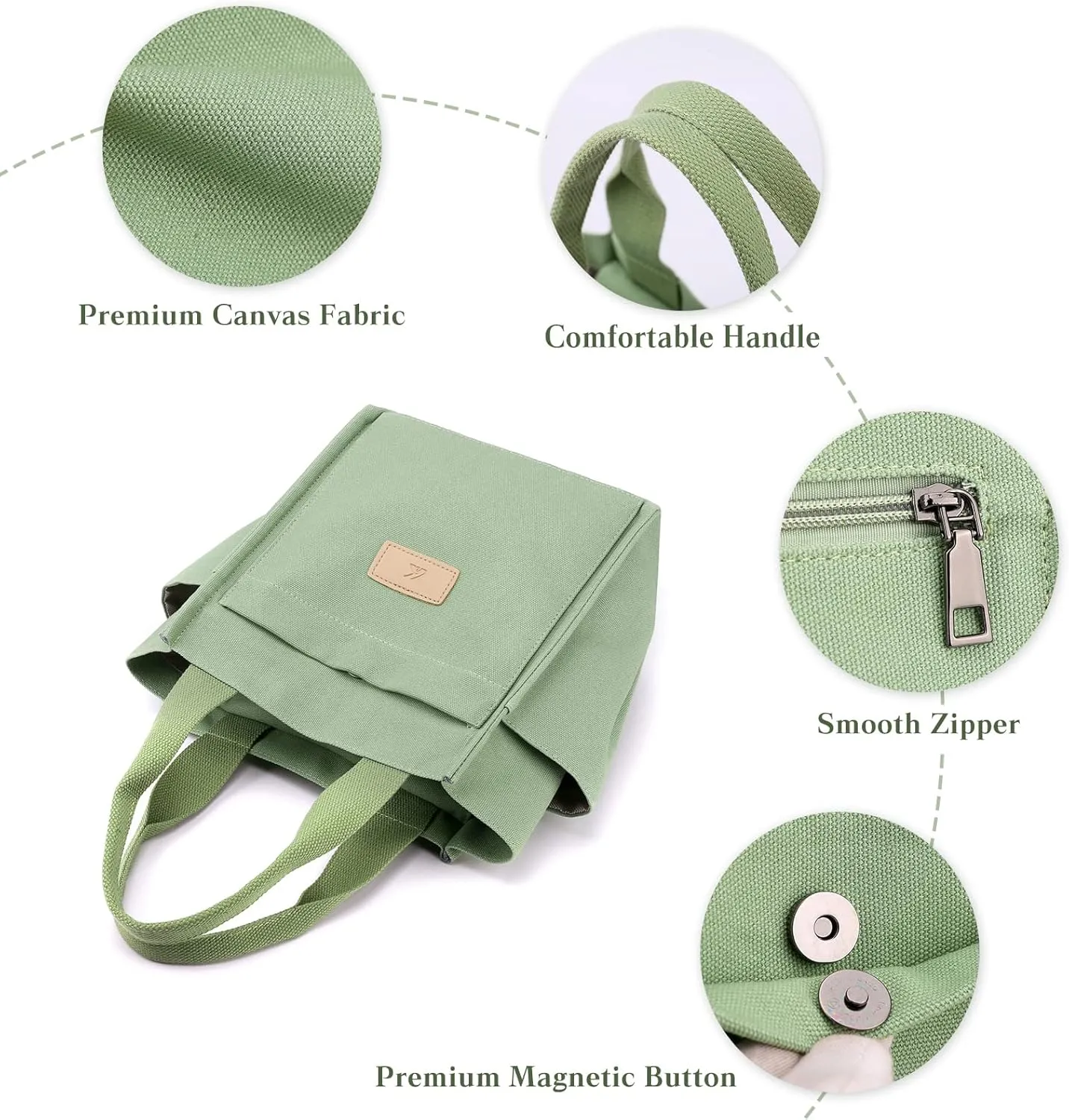 Women Shoulder Bag Casual Handbag Canvas Tote Purse Ladies Top Handle Bag