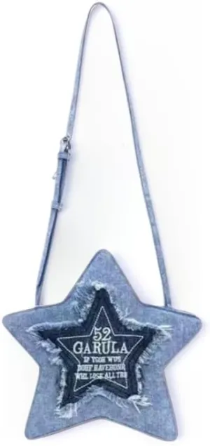 Women's Backpack,Women's Fashion Backpack with Embroidered Letters, Star Shape, Fashion Backpack Crossbody Leather Purse, Blue