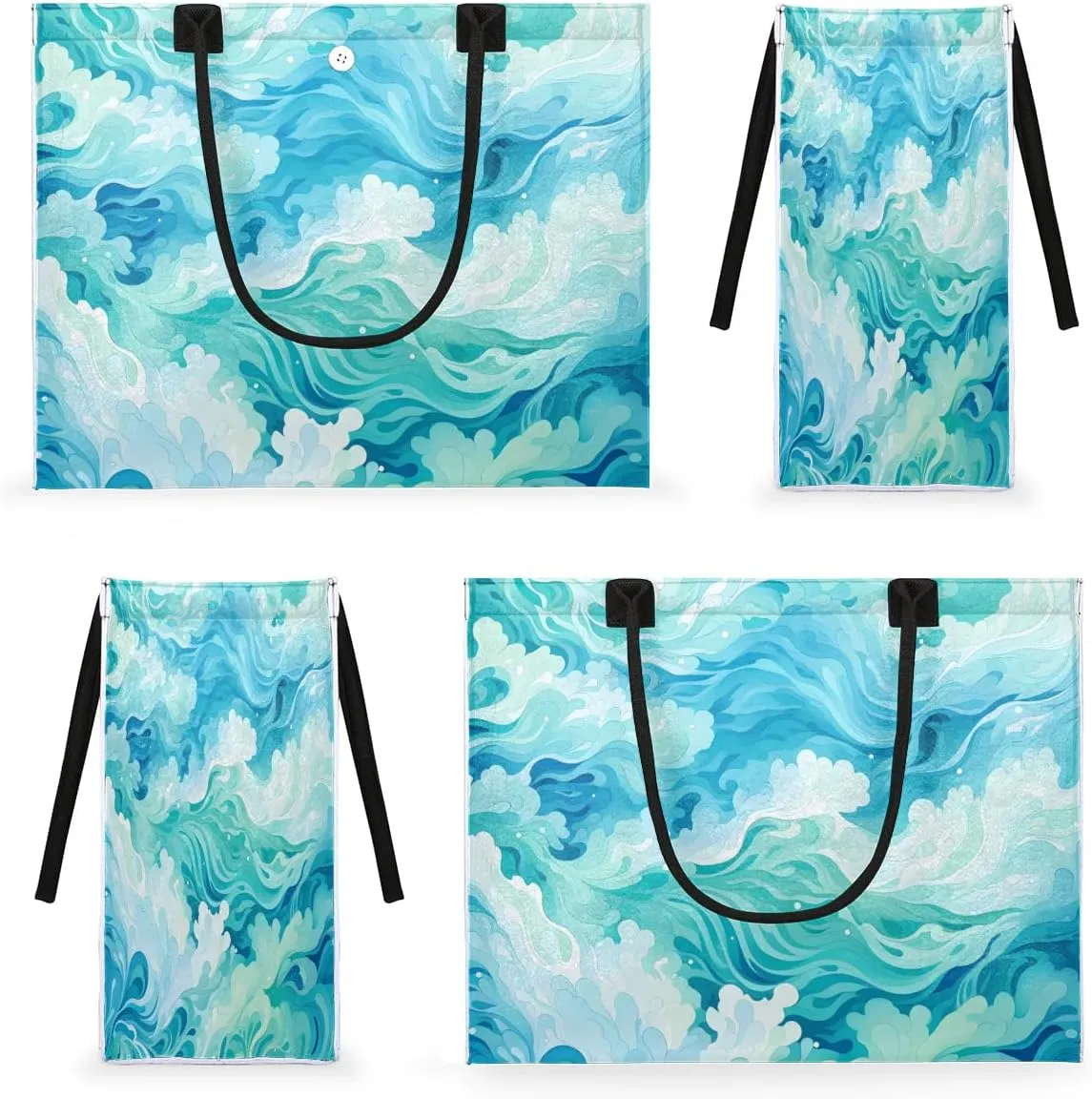 Womens Birthday Gifts Tote Bag Deep Sea Water Beach Bags for Women Handbags
