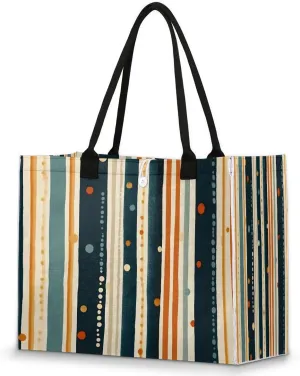 Womens Birthday Gifts Tote Bag Geometric Watercolor Doodle Beach Bags for Women Handbags