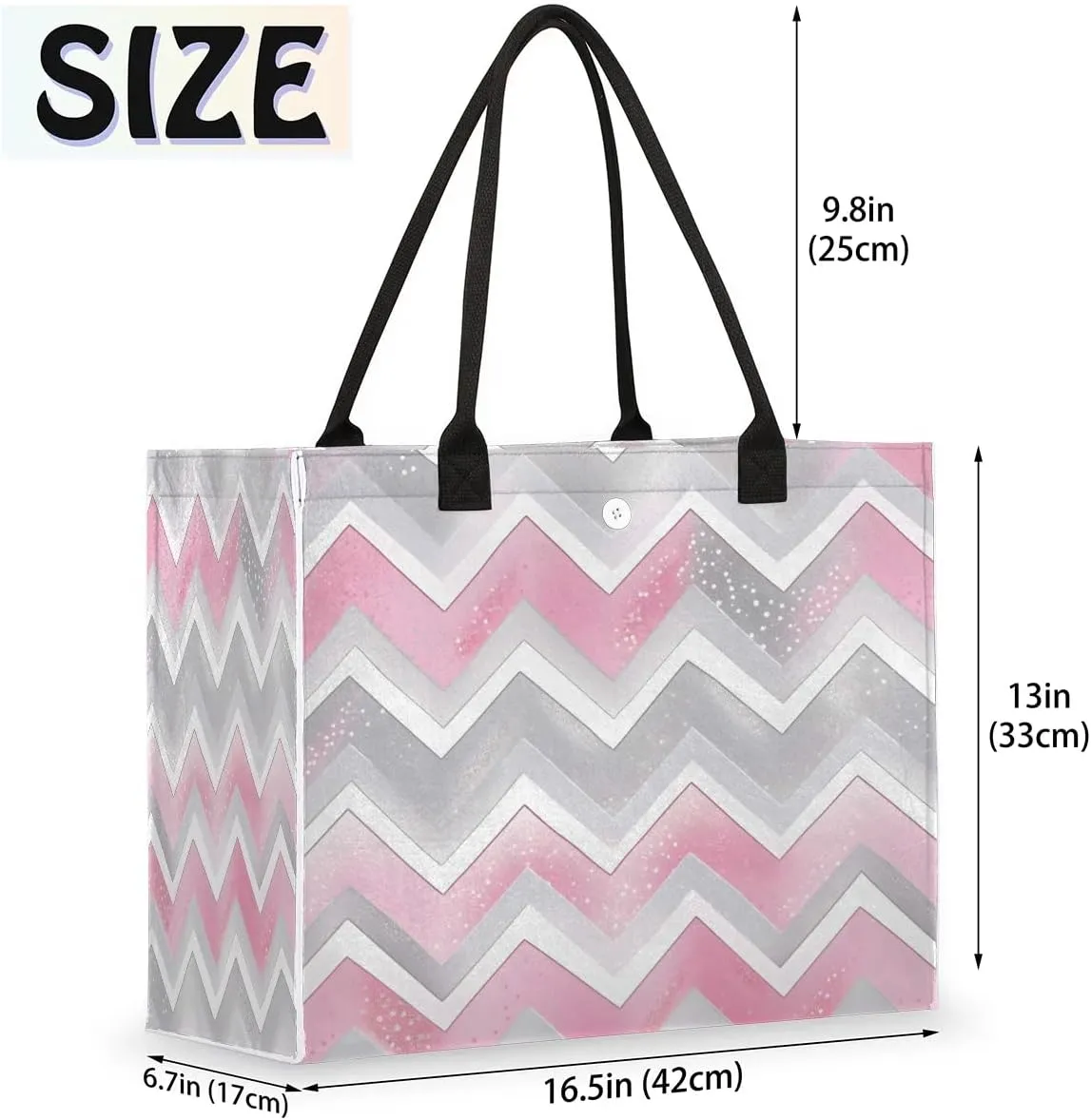 Womens Birthday Gifts Tote Bag Geometric Watercolor Doodle Beach Bags for Women Handbags