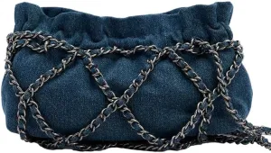 Women's Fashion Ruched Shoulder Bag Crossbody Casual Bag With Chain Medium