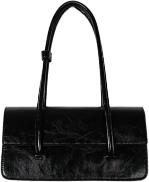 Women's Glossy Shoulder Bag Y2k PU Leather Fashion Underarm Purse Large Totes Handbag Satchel