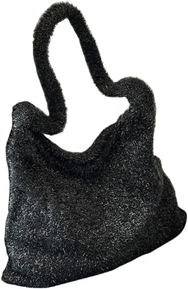 Womens Mermaid Sequins Shoulder Bag Reversible Sequin Handbag Purse Sparkling Tote Shiny Hobo Bag