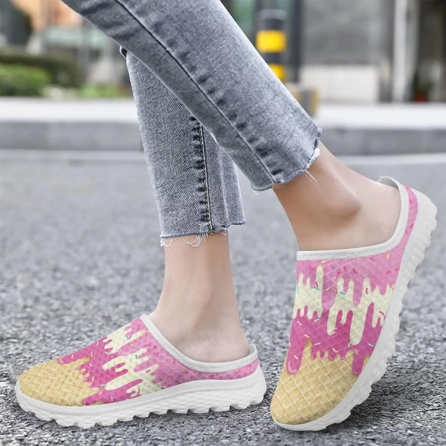 Womens Mules Slip on Round Toe Classic Garden Clogs Non Slip Walking Sneaker, EVA Sole & Arch Support
