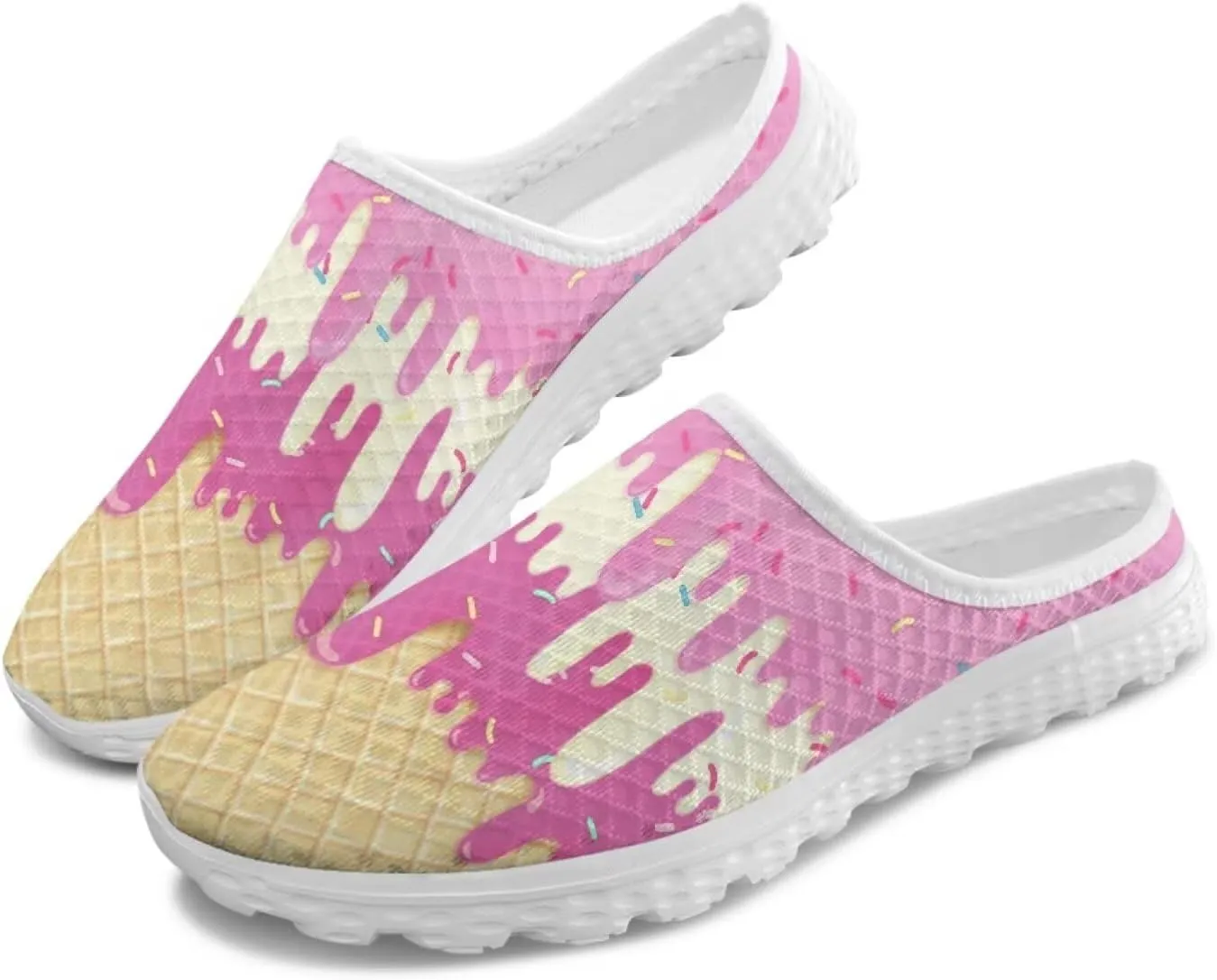 Womens Mules Slip on Round Toe Classic Garden Clogs Non Slip Walking Sneaker, EVA Sole & Arch Support