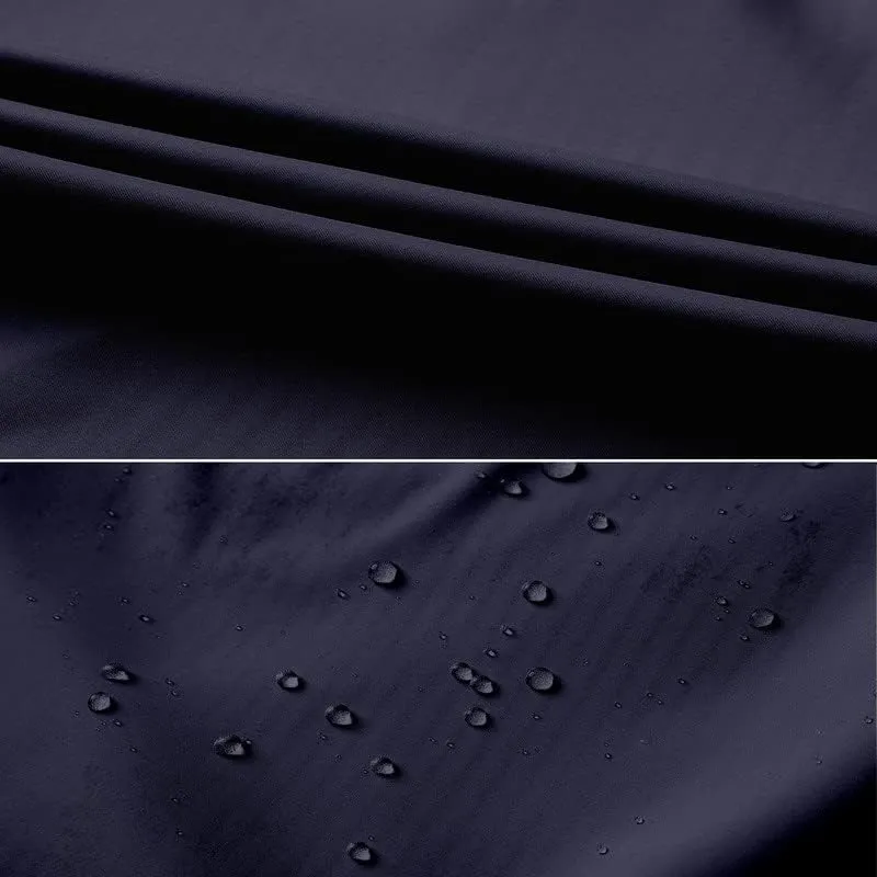 Womens Raincoat Waterproof with Hood Lightweight Windbreaker Rain Jacket Trench Coats Striped Lined