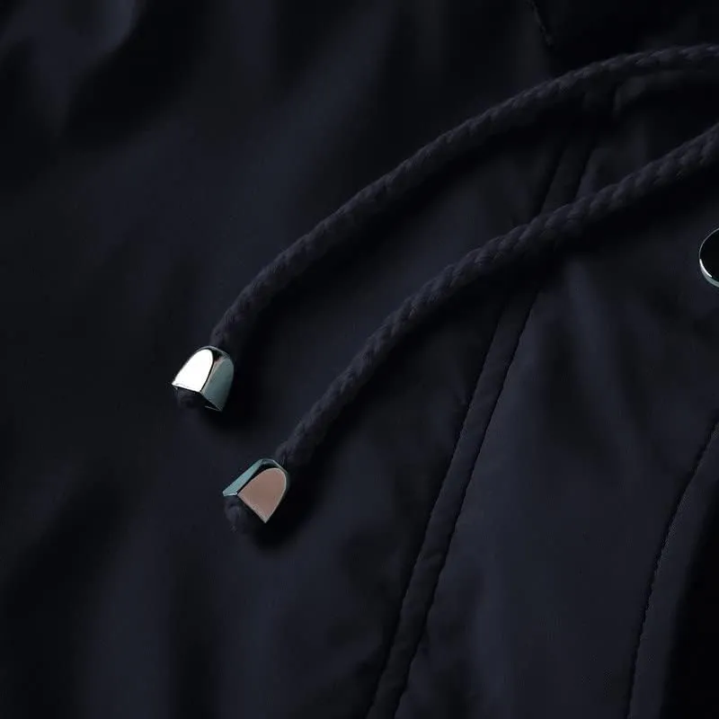Womens Raincoat Waterproof with Hood Lightweight Windbreaker Rain Jacket Trench Coats Striped Lined