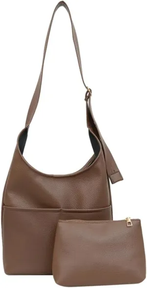 Women's Soft PU Leather Shoulder Crossbody Bag Large Bucket Totes Fashion Handbag Purse Top Handle Bag