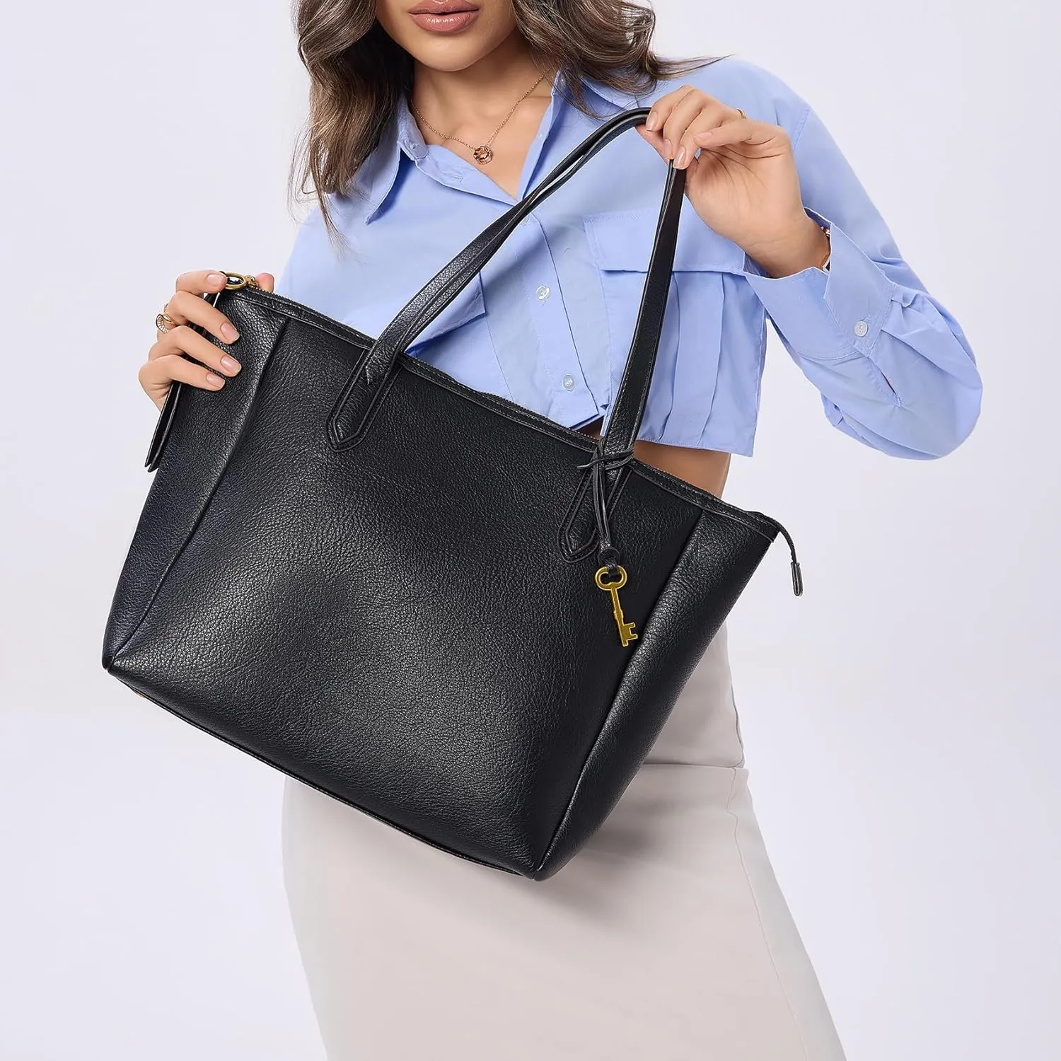 Women's Tote Bag Leather Handbag for Women 16L Large Capacity Travel Purses Ladies Shoulder Bags