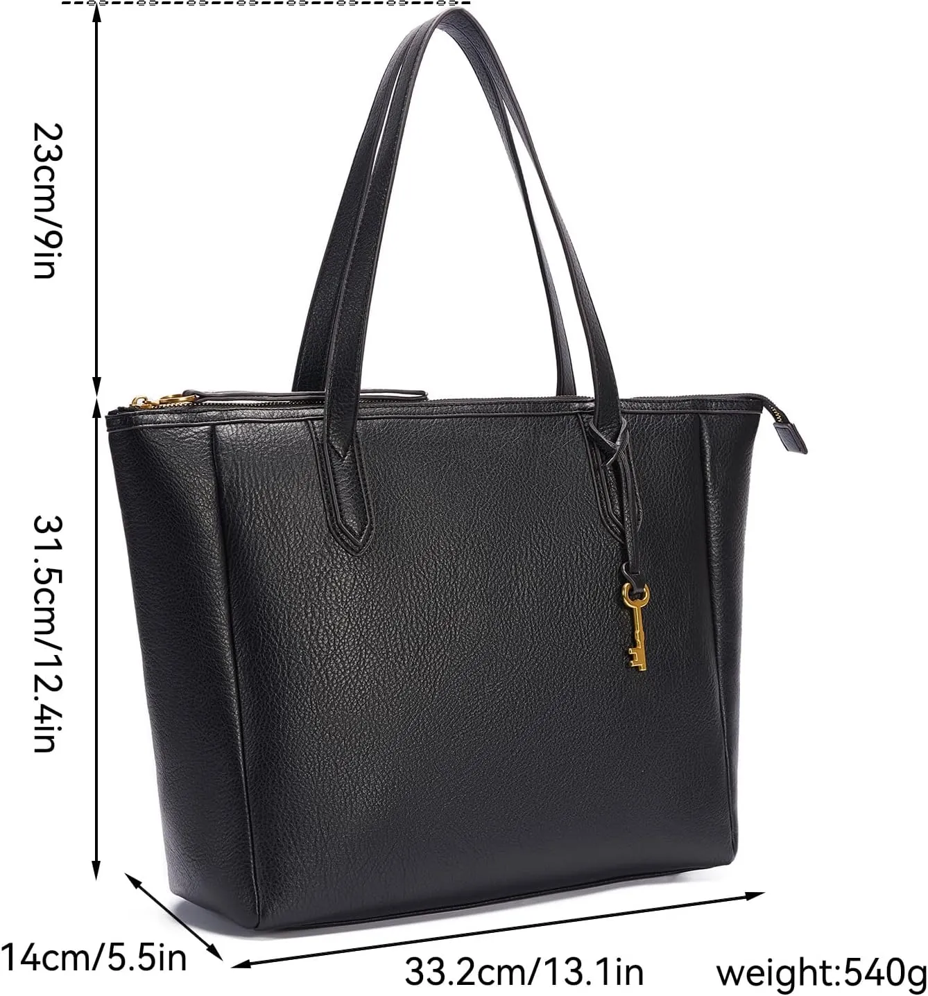 Women's Tote Bag Leather Handbag for Women 16L Large Capacity Travel Purses Ladies Shoulder Bags