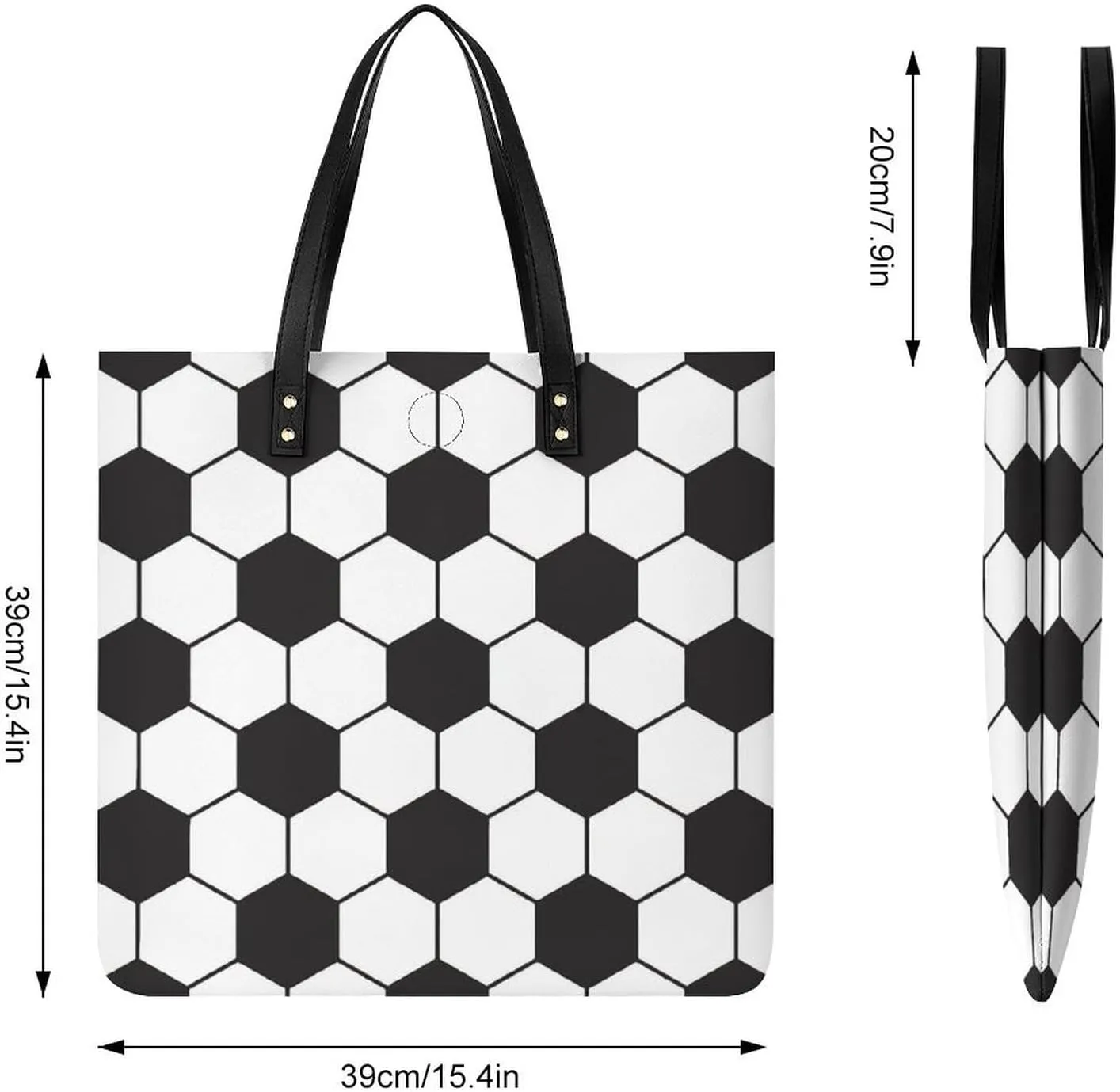Wooden Wood Planks Fashionable All Printed Leather Handbag Unisex