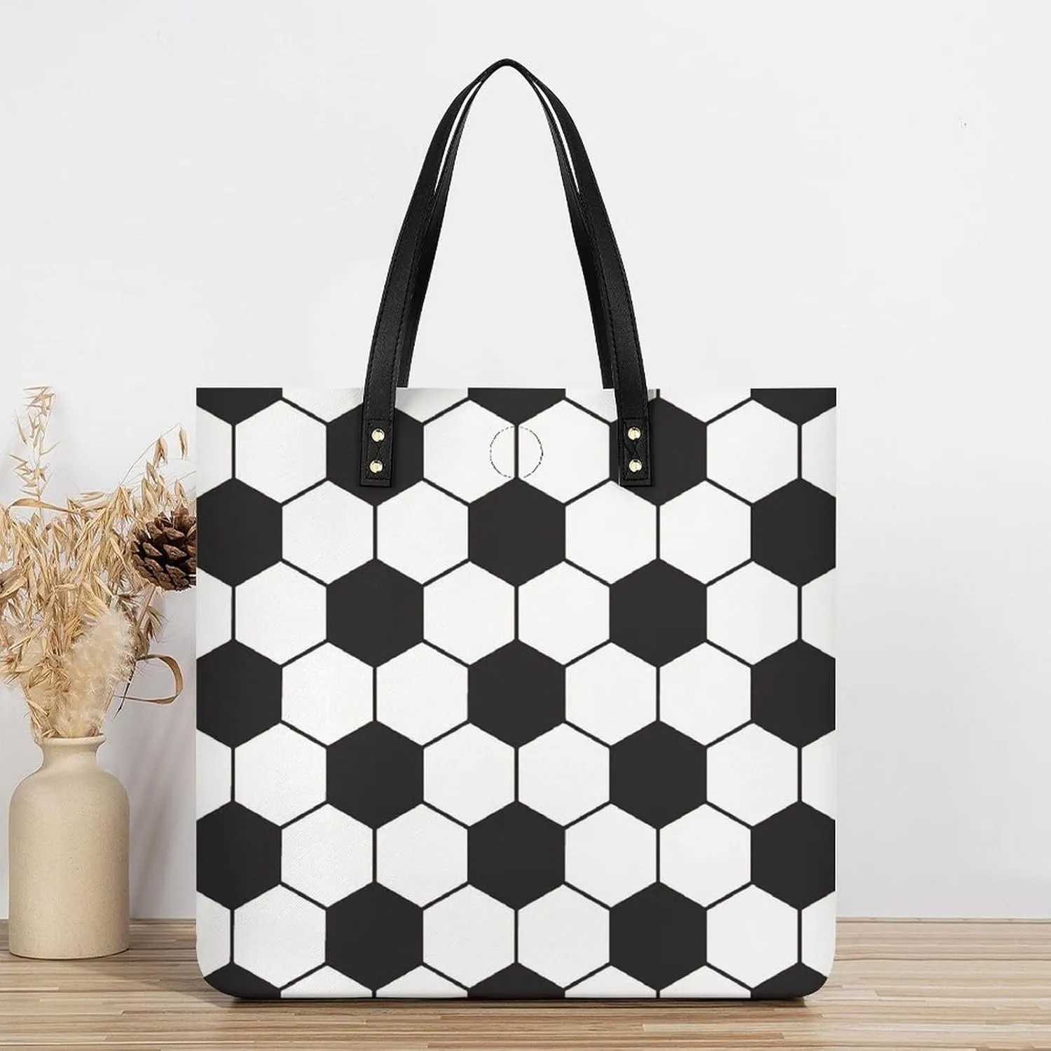 Wooden Wood Planks Fashionable All Printed Leather Handbag Unisex