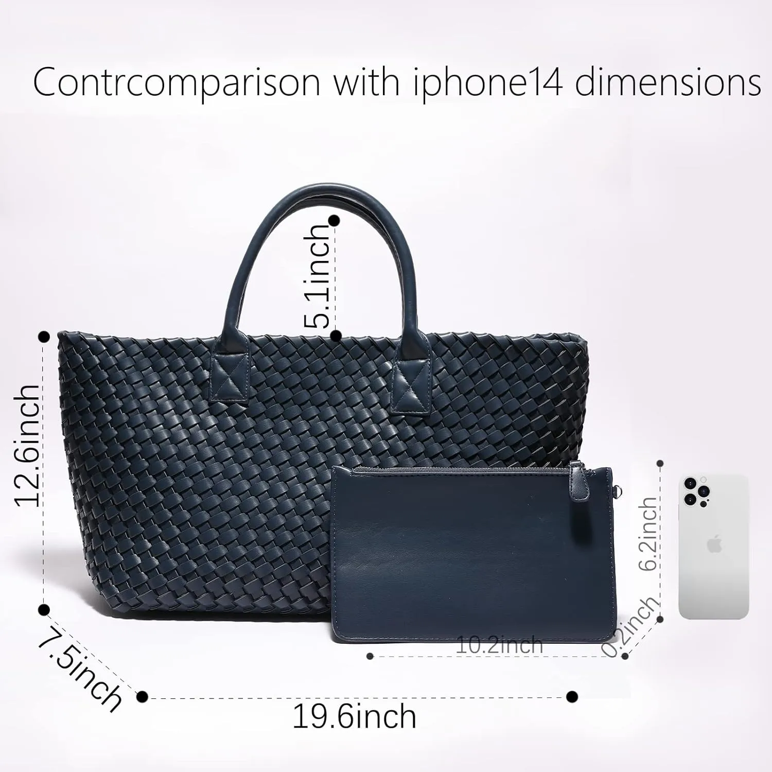Woven Bag Shopper Bag Travel Handbags and Purses Women Tote Bag Large Capacity Shoulder Fashion Bags