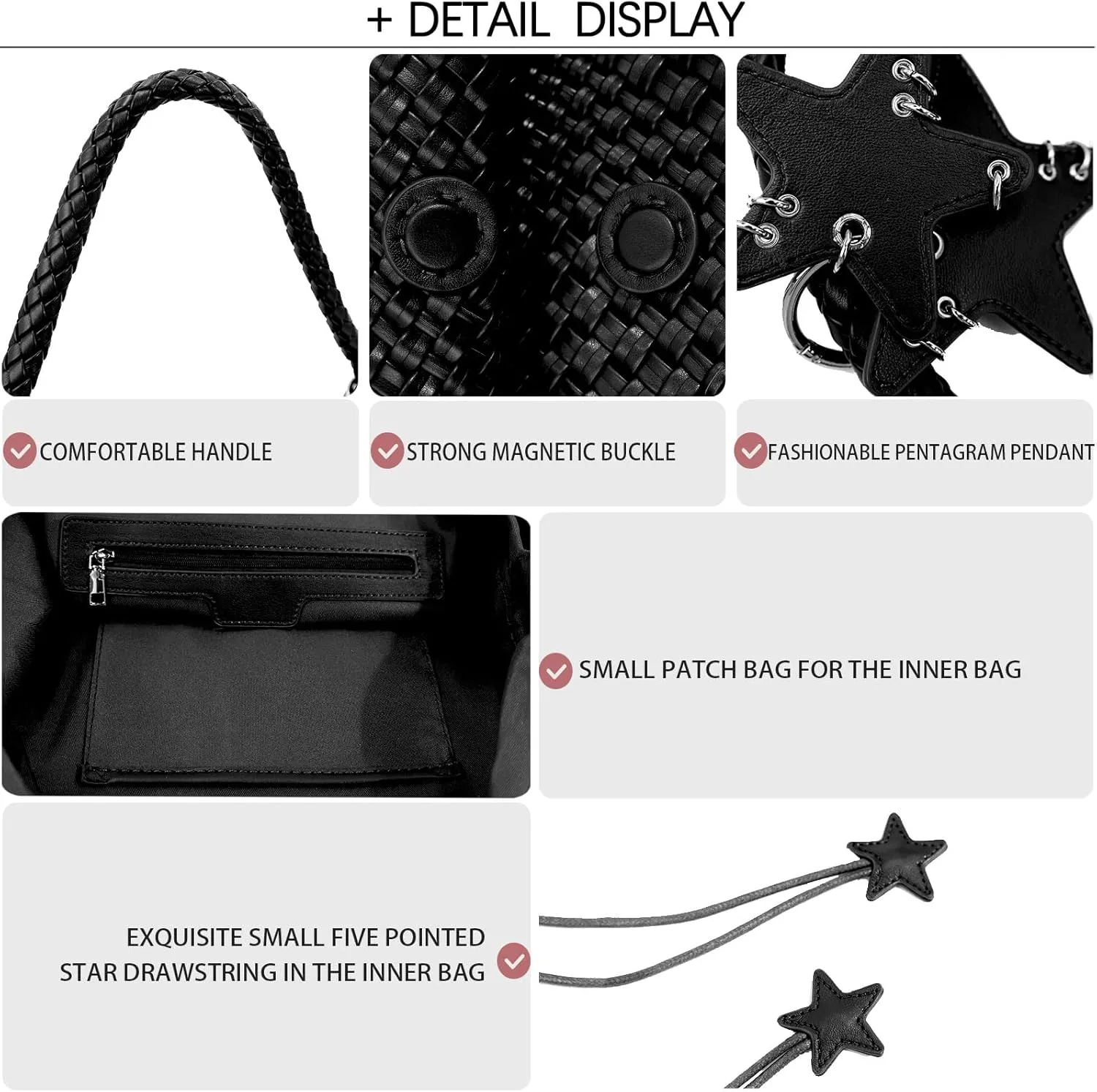 Woven Tote Bag for Women, Shoulder Handbags, Beach Hobo, Handwoven Satchel Underarm Bag, Top-Handle Bag With Purses
