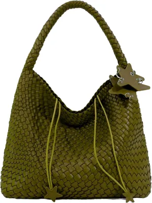 Woven Tote Bag for Women, Shoulder Handbags, Beach Hobo, Handwoven Satchel Underarm Bag, Top-Handle Bag With Purses