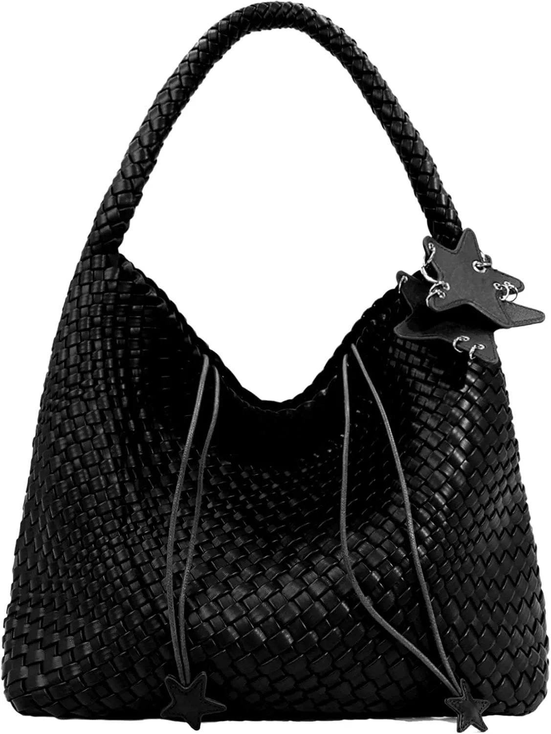 Woven Tote Bag for Women, Shoulder Handbags, Beach Hobo, Handwoven Satchel Underarm Bag, Top-Handle Bag With Purses