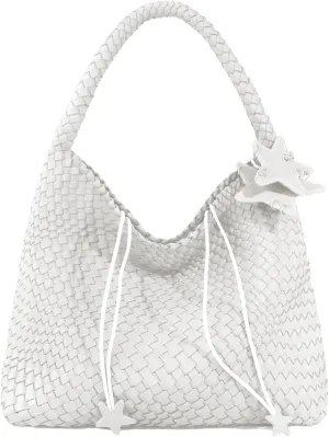 Woven Tote Bag for Women, Shoulder Handbags, Beach Hobo, Handwoven Satchel Underarm Bag, Top-Handle Bag With Purses