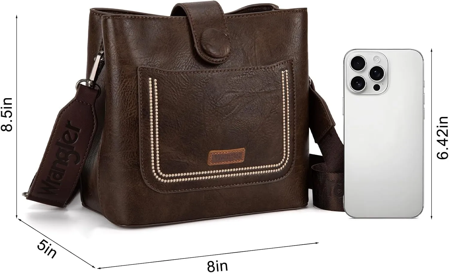Wrangler Crossbody Purses for Women Cute Handbag and Shoulder Bag for Ladies