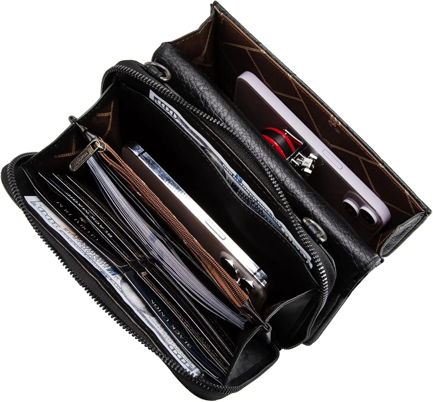 Wrangler Crossbody Wallet Purses for Women Rfid Blocking Wallet Purses with Crossbody Strap