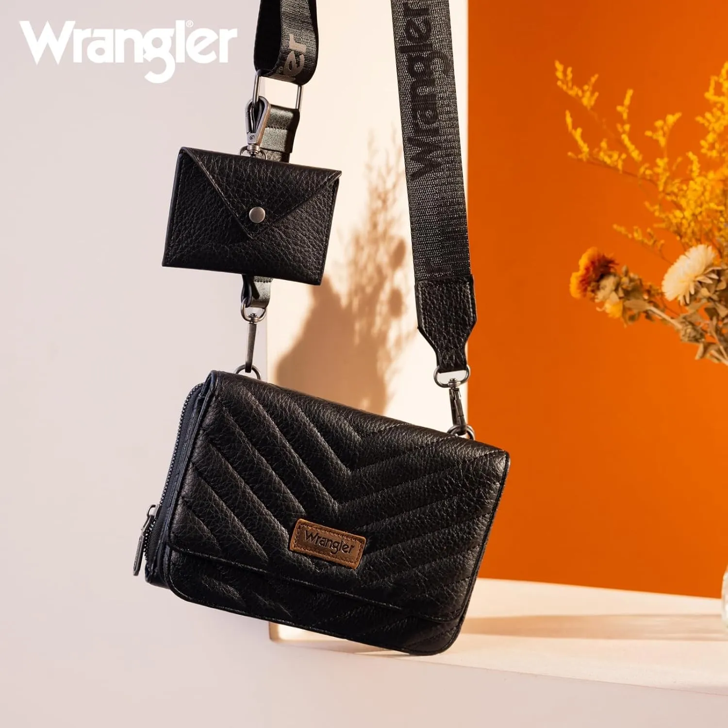 Wrangler Crossbody Wallet Purses for Women Rfid Blocking Wallet Purses with Crossbody Strap