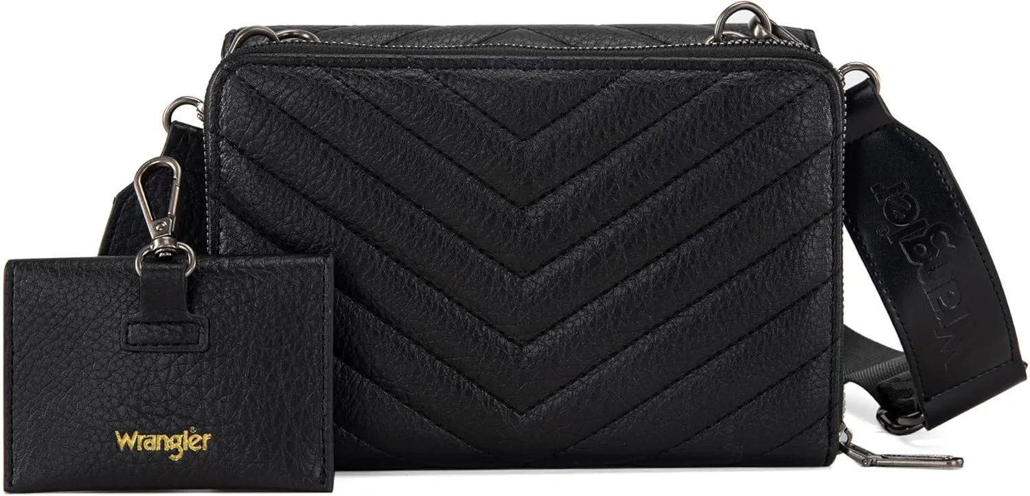 Wrangler Crossbody Wallet Purses for Women Rfid Blocking Wallet Purses with Crossbody Strap
