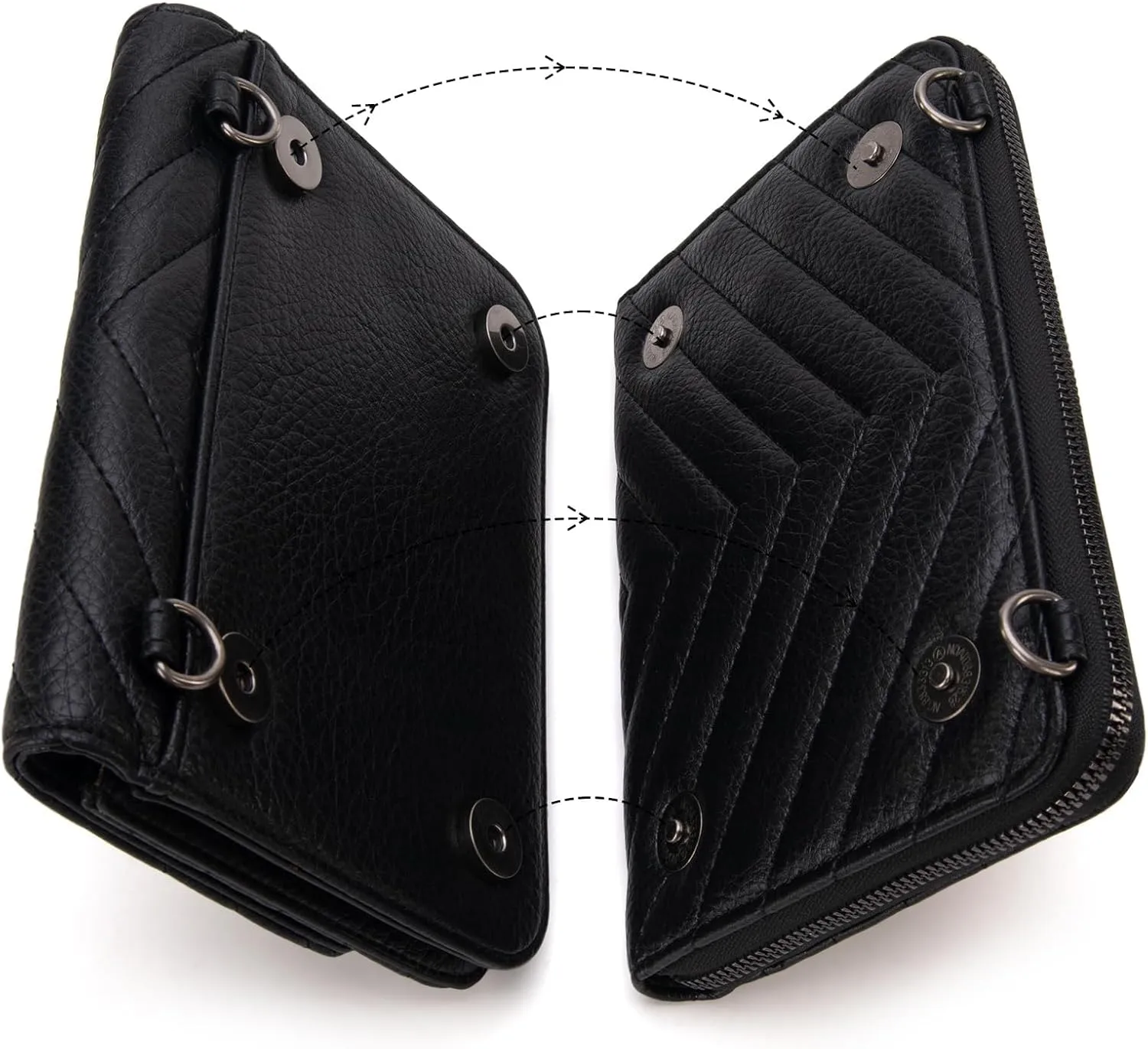 Wrangler Crossbody Wallet Purses for Women Rfid Blocking Wallet Purses with Crossbody Strap