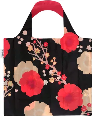 Wrapables Large Reusable Shopping Tote Bag with Outer Pouch