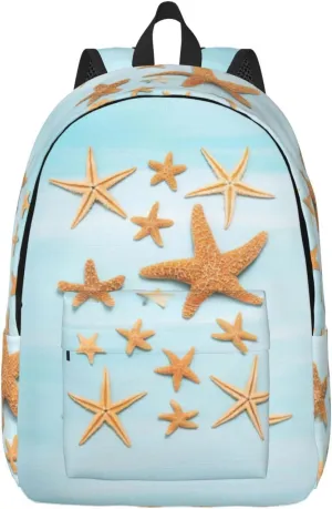 WURTON 3d Beautiful Maritime Summer Print Backpack Casual Bookbag Men Women Laptop Lightweight Cute Travel Rucksack Bestow