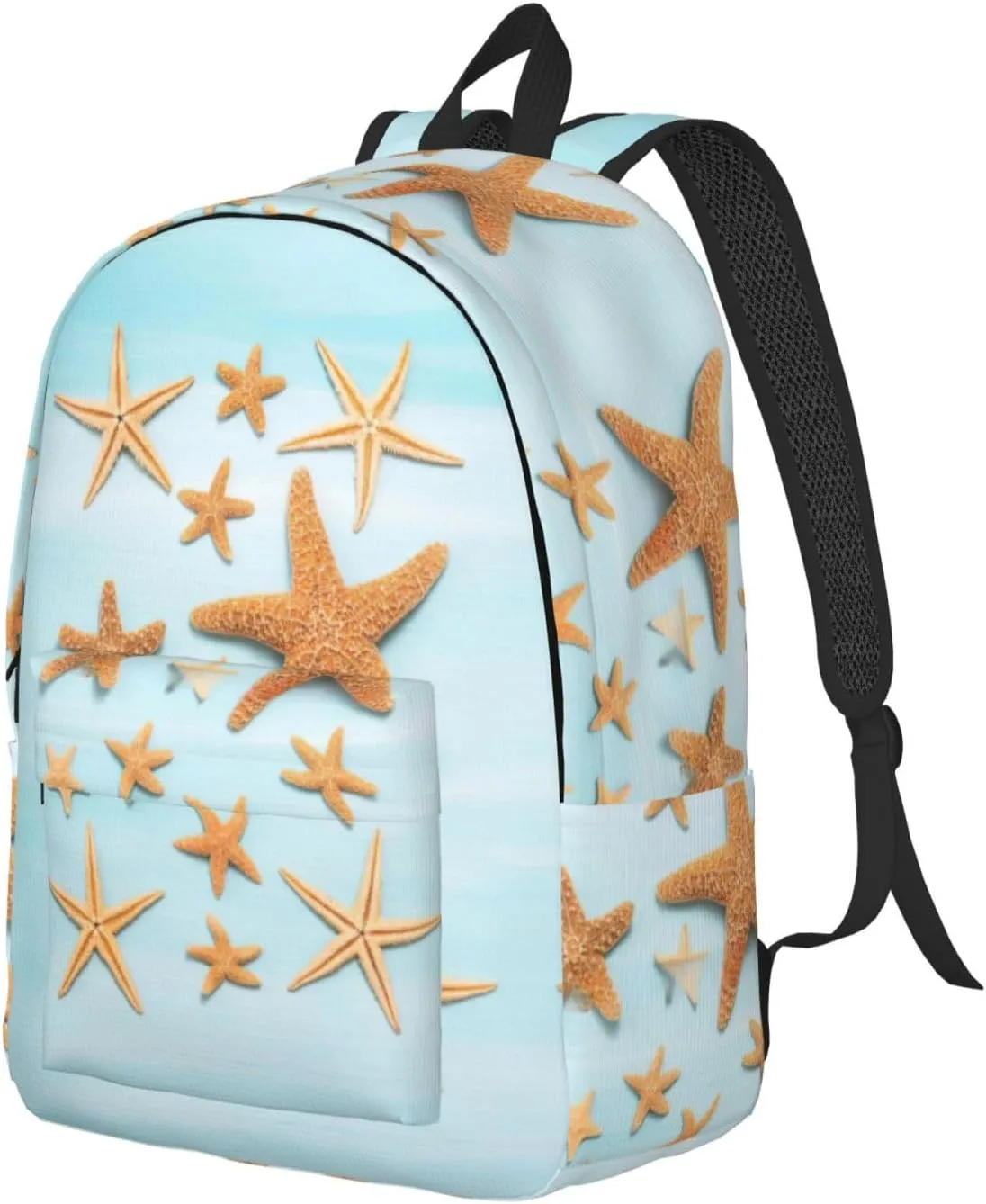 WURTON 3d Beautiful Maritime Summer Print Backpack Casual Bookbag Men Women Laptop Lightweight Cute Travel Rucksack Bestow