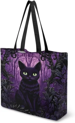 Xpyiqun Canvas Tote Bag for Women Reusable Shopping Bags Large Heavy Duty Kitchen Grocery Bag