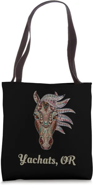 Yachats, Oregon Geometric Tribal Country Art Tote Bag