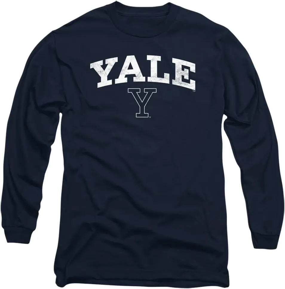 Yale University Official Bulldogs Logo Unisex Adult Long-Sleeve T Shirt