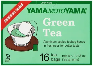 Yamamotoyama Green Tea Bags, 1.13-Ounce (Pack of 6)