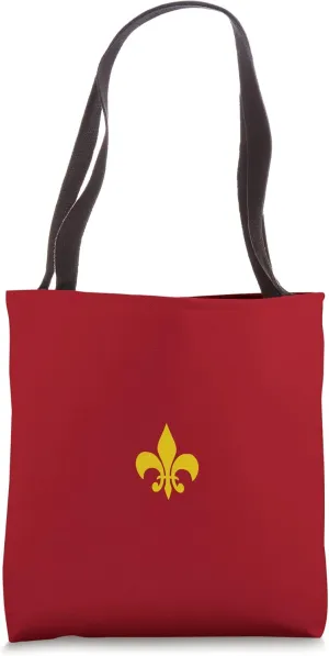 Yellow Lily, Fleur de Lis, Lys French, Small Geometric Shape Tote Bag
