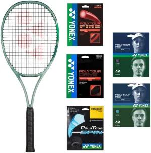 Yonex Percept 100 Tennis Racquet (Olive Green) - Strung with Your Choice of 125-Gauge String