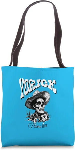 Yorick Skull Hamlet Quotation Graveyard Scene Shakespeare Tote Bag