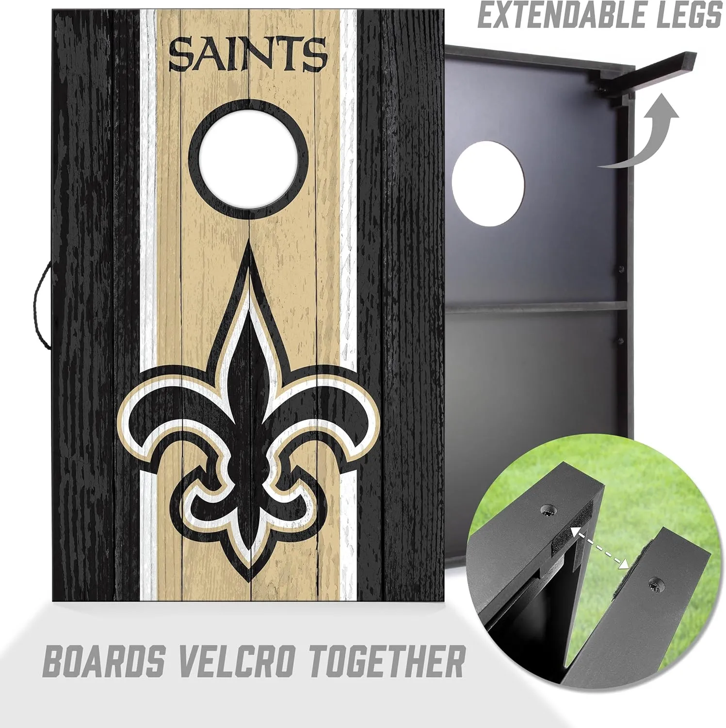 YouTheFan NFL 2' x 3' Portable Cornhole Game with Logo Bags