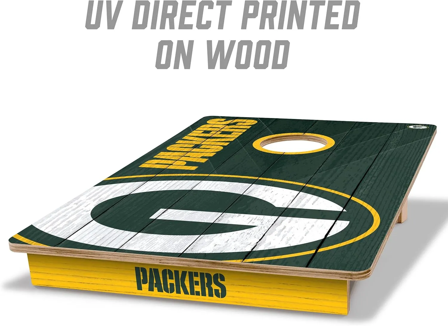 YouTheFan NFL 2’ x 3’ Wood Cornhole Game with Logo Bags