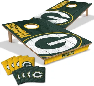 YouTheFan NFL 2’ x 3’ Wood Cornhole Game with Logo Bags