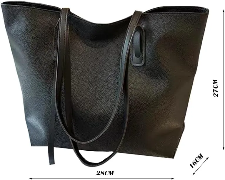 YXQSED Tote Bags for Women's PU Leather Big Purses and handbags ladies Waterproof Big Shoulder Bag
