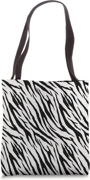 Zebra Look Pattern Tote Bag