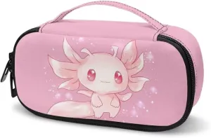 ZOUTAIRONG Axolotl Insulin Cooler Travel Case for Women Diabetic Kit Insulated Organizer Portable Cooling Bag for Insulin Pen and Medication Diabetic Supplies Spring Pink