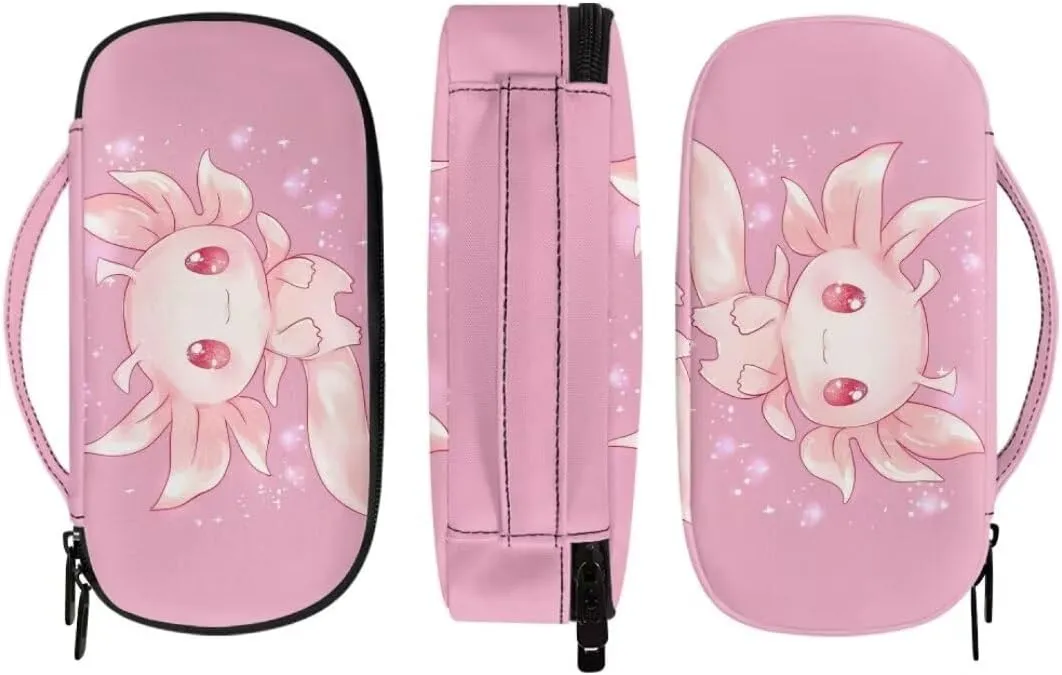 ZOUTAIRONG Axolotl Insulin Cooler Travel Case for Women Diabetic Kit Insulated Organizer Portable Cooling Bag for Insulin Pen and Medication Diabetic Supplies Spring Pink