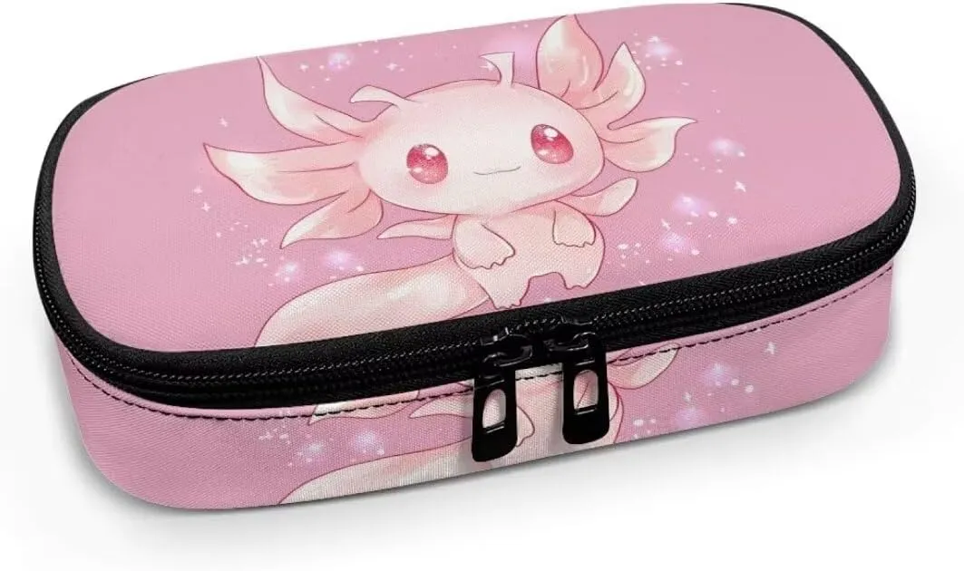 ZOUTAIRONG Axolotl Insulin Cooler Travel Case for Women Diabetic Kit Insulated Organizer Portable Cooling Bag for Insulin Pen and Medication Diabetic Supplies Spring Pink